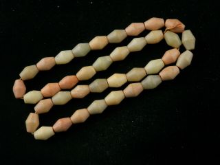 26 Inches Fine Chinese Old Jade 38 Beads Prayer Necklace P018