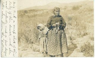Shoshone Native American Indian: Rppc Goldfield Nevada Nv - 1908