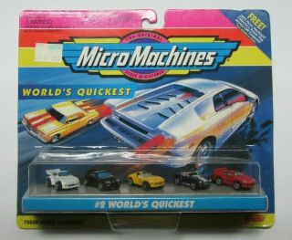 Rare Micro Machines 2 Worlds Quickest Micro Minis Nip 1995 Set 75030 Galoob