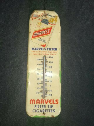 Vintage Marvels Cigarettes 12 " Thermometer 254 - T