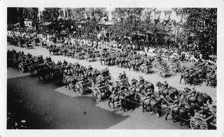 World War I Victory Parade Washington Dc Photo Soldiers Horse Drawn Carriages