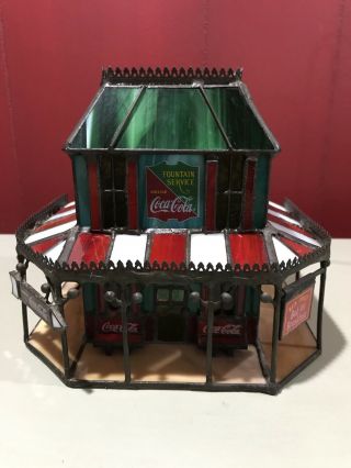 1997 Coca Cola Stained Glass Bed And Breakfast Marketed By The Franklin