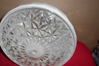 Vintage Mid - Century Glass Flush Mount Ceiling Light Fixture Cover Shade 8 