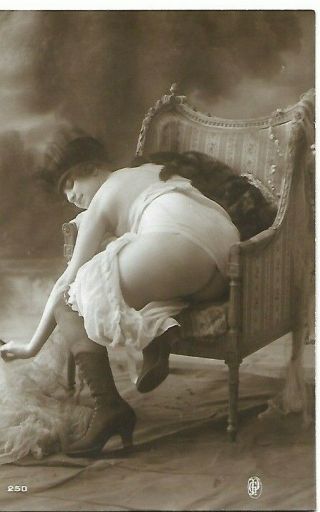 Jean Agelou Series Grundworth 1910 Nude Rppc French Postcard Boudoir