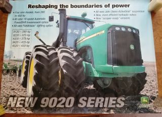 John Deere 9020 Series Tractors Dealer Showroom Display Poster - 9120 - 9220 - 9320,