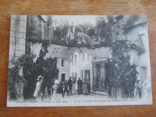 23 Creuse Cpa Auzances Arc De Triomphe Grenat Masson Tanneur Cuir Et Peaux 1904