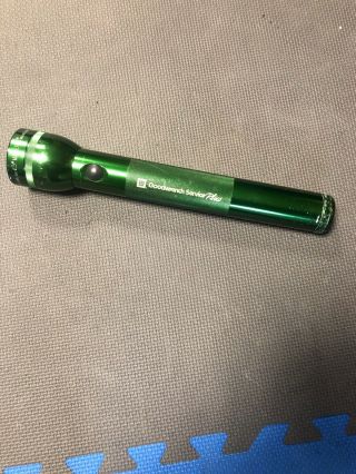 General Motors Gm Parts Division Mr Goodwrench Maglite Green Flashlight