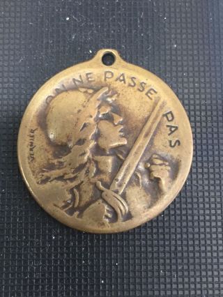 Ww I - 1916 Battle Of Verdun Medal.  All.