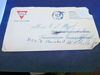 1918 Wwi Soldier Mail Gettysburg Pa Tank Corps " Somewhere In France " Camp Colt