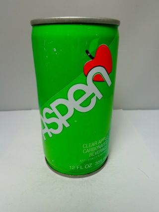 Aspen Apple Crimped Steel Pull Tab Soda Pop Can By Pepsi - Cola Wilmington Del.