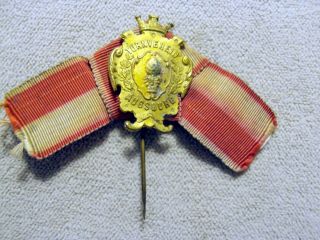 Wwi Era Imperial German Gymnastic (turnverein) Augsburg Medal Stickpin