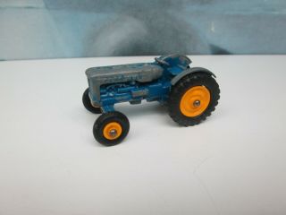Matchbox/ Lesney 72a Fordson Major Tractor Blue - Yellow Hubs / Black Tyres