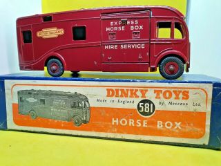 Vintage Dinky Supertoy No 581 Express Horse Transporter