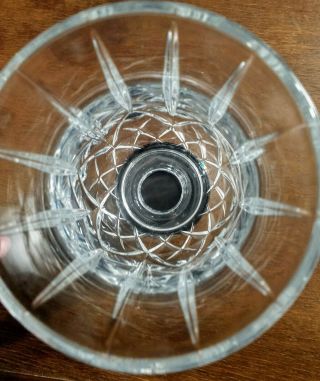 Hurricane Lamp Cut Glass or Crystal Chimney Shades Candle Holder With Stand 2