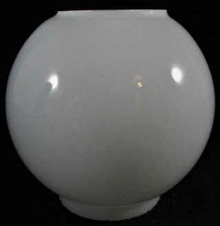 Vintage Miniature Gwtw Globe Ball Lamp Shade For 2 " Fitter Opal White Glass