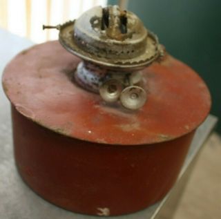 Vintage Collectible round Metal Kerosene/Oil Lantern 2