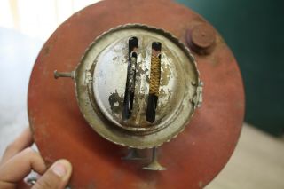 Vintage Collectible round Metal Kerosene/Oil Lantern 3