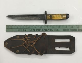 Ww1 American Us 1917 Knife With Homemade Sheath