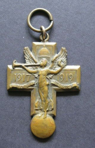 Vintage World War 1 Military Medal Washington Dc 1917 - 1919 Ships