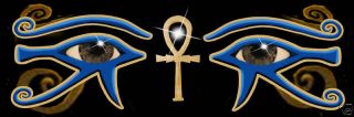 Eyes Of Ra Horus Egyptian Udjat Decal Bumper Sticker Gifts Ladies All Seeing Eye