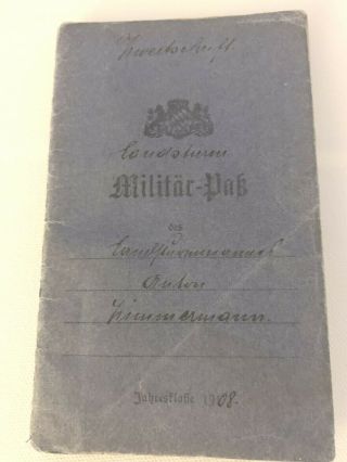 Bavarian Militarpass 5