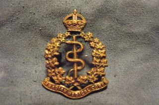 Ww I Cef Collar Badge To The Canadian Army Medical Corps