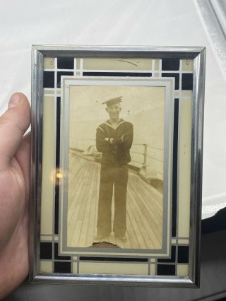 WW1/1920s US Navy Photo Art Deco Frame 7x5 Inch (F116 2