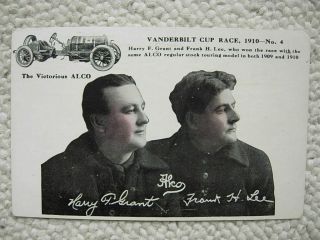 1910 Vanderbilt Cup Auto Race - Grant - Lee - Alco - Racing - Long Island - Li Ny - York