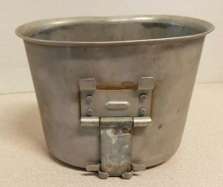 Wwii Us Army M - 1910 Folding Canteen Cup - S.  M.  Co 1944