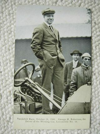 1908 Vanderbilt Cup Auto Race - Robertson - Racing - Long Island - Li Ny - York
