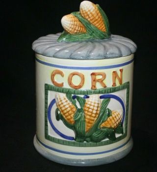 Vintage Pioneer Seed Corn Advertising Cookie Jar Pioneer Logo Farm