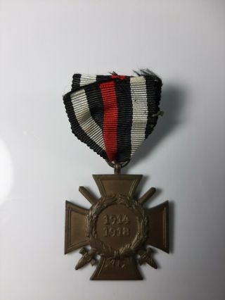 First World War,  German Honor Cross (hindenburg Cross) Wwi 1914 - 1918