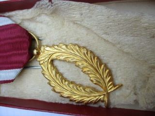 belgium belgian medal : order of the crown gold palm grade 2