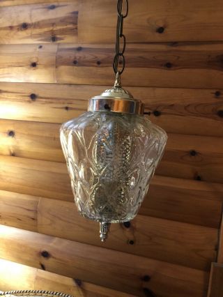 Vintage Mid - Century Hollywood Regency Light Fixture/swag Lamp
