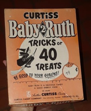 Vintage Curtiss Baby Ruth Halloween Candy Box 1955