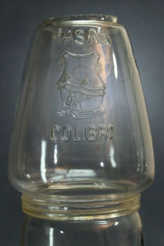 Hasag Colibri Kerosene Lantern Globe,  Registered Trademark Made In Germany