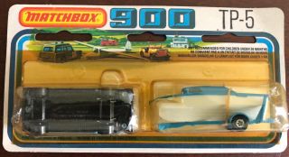 1978 Matchbox 900 Tp - 5 Includes 9 Ford Escort “phantom” With Boat & Trailer