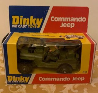 Dinky Toys No.  612 Commando Jeep - Old - Stock - In - Box