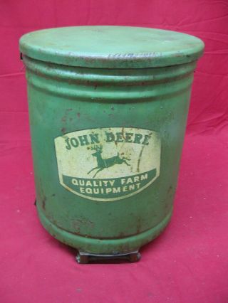 Old Vintage John Deere Corn Planter Box Seed Hopper Deer 2