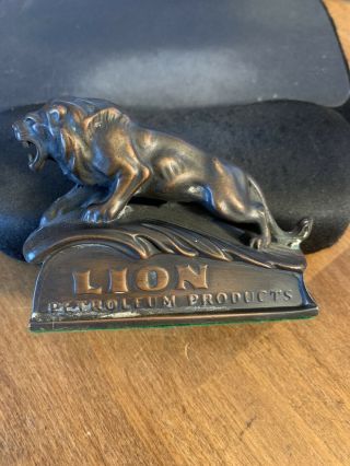 Lion Oil Company.  El Dorado,  Arkansas Brass Paperweight Fuels,  Lubricants Asphalts