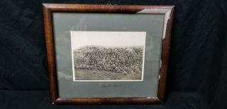 Framed Photo Of German Troops In Belgium 1915