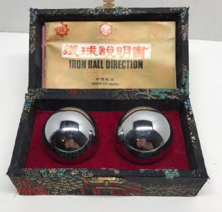 Shouxing Vintage Chinese Stress Relief Therapy Baoding Iron Balls