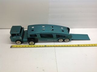 Vintage Structo Car Carrier Auto Hauler Usa With Ramp