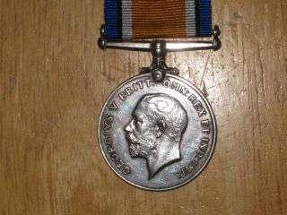 Ww1 Silver British War Medal Named To Storey