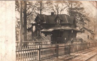 Rppc Morton Railroad Station Delaware County Pennsylvania