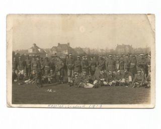 Ww1 Canada Cef Postcard Group Of Officer Cadets At Training School Cts