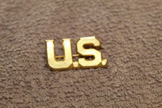 Large Size Ww1 U.  S.  Army Officers (u.  S. ) Metal Insignia Device,  Pin Back