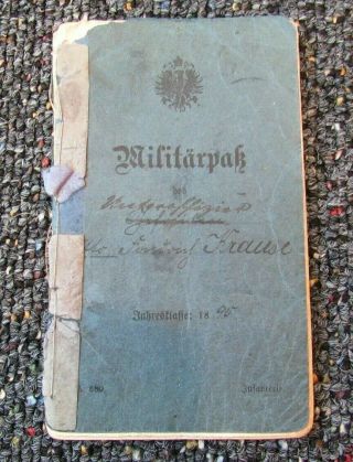 World War One German Soldbuch Blue Covered Booklet