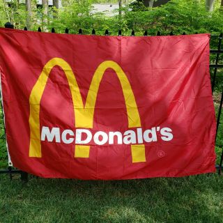 Factory Folds 4 Ft By 6 Ft Mcdonalds Flag Embroidered With Grommets