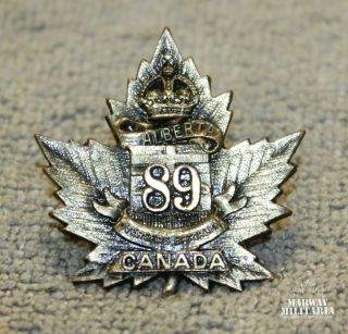 Ww1 Cef 89th Battalion Collar Badge (23883)